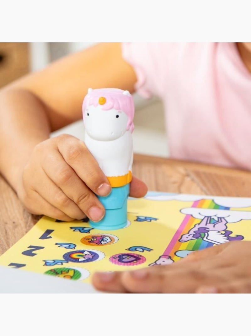 Pack tampon d'autocollants + bloc d'activités + tampon - dès 3 ans - melissa & doug Jaune - Kiabi