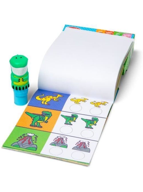 Pack tampon d'autocollants + bloc d'activités + tampon - dès 3 ans - melissa & doug - Kiabi