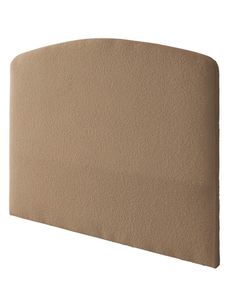 Pack tête de lit 160 cm et cache-sommier bouclette 160x200 cm beige Beige - Kiabi
