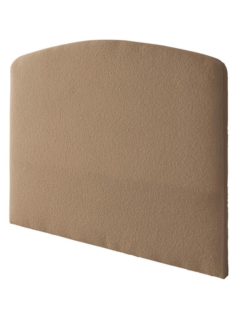 Pack tête de lit 160 cm et cache-sommier bouclette 160x200 cm beige Beige - Kiabi
