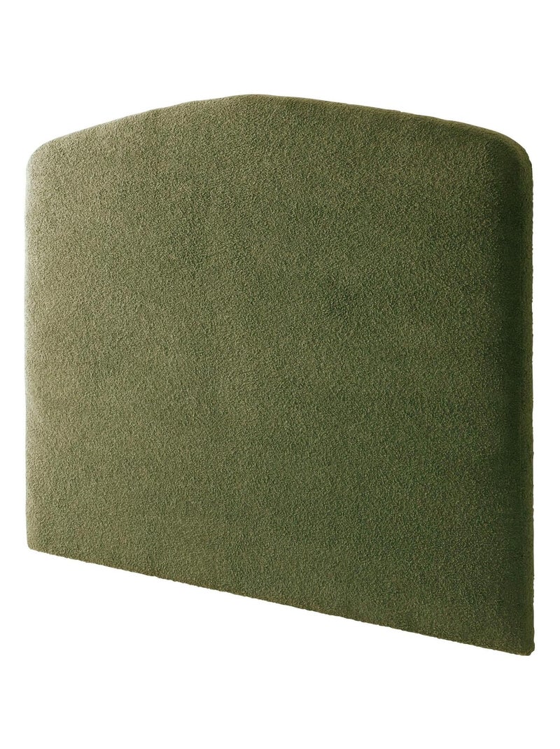 Pack tête de lit 160 cm et cache-sommier bouclette 160x200 cm kaki Kaki - Kiabi