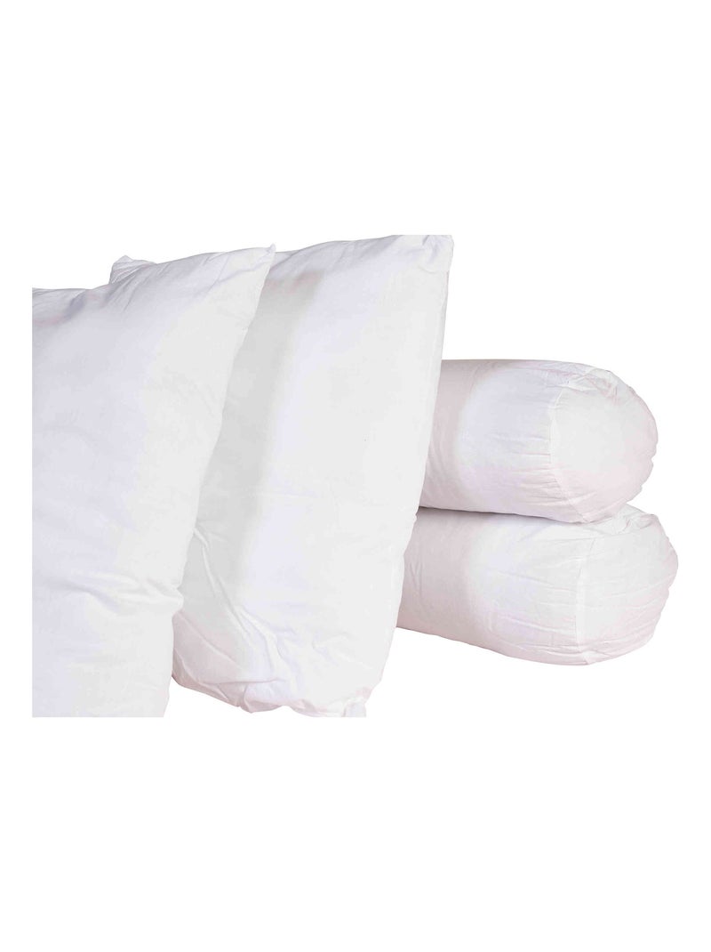 Pack traversin et oreiller antiacariens Blanc - Kiabi