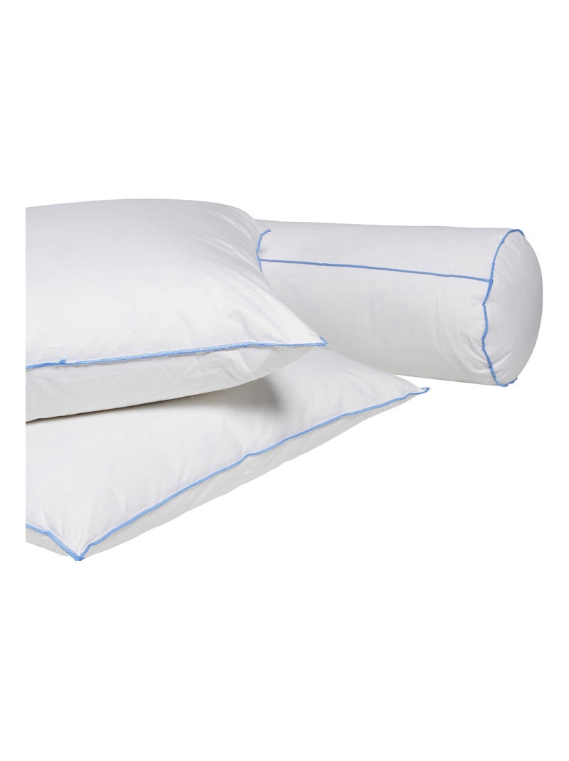 Pack traversin oreiller moelleux duvet Blanc - Kiabi