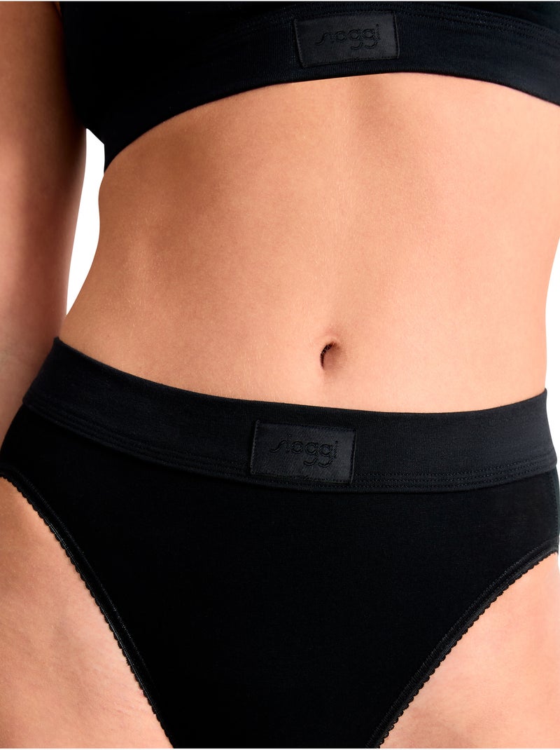 Pack x2 culottes slips taï double comfort Noir - Kiabi