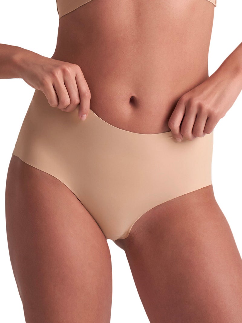 Pack x2 slips Invisible Beige/Noir - Kiabi