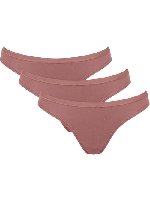 Pack x3 culottes slips mini go daily cotton - Kiabi