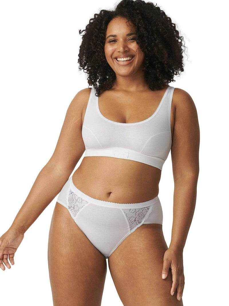 Pack x4 culottes CHIC Midi Blanc - Kiabi