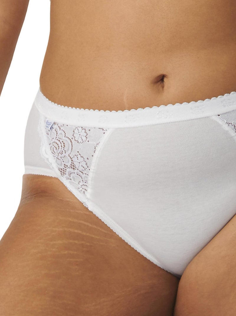 Pack x4 culottes CHIC Midi Blanc - Kiabi