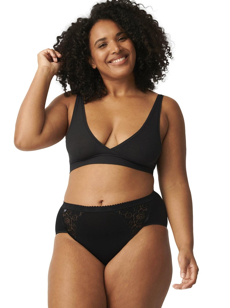 Pack x4 culottes CHIC Midi Noir - Kiabi