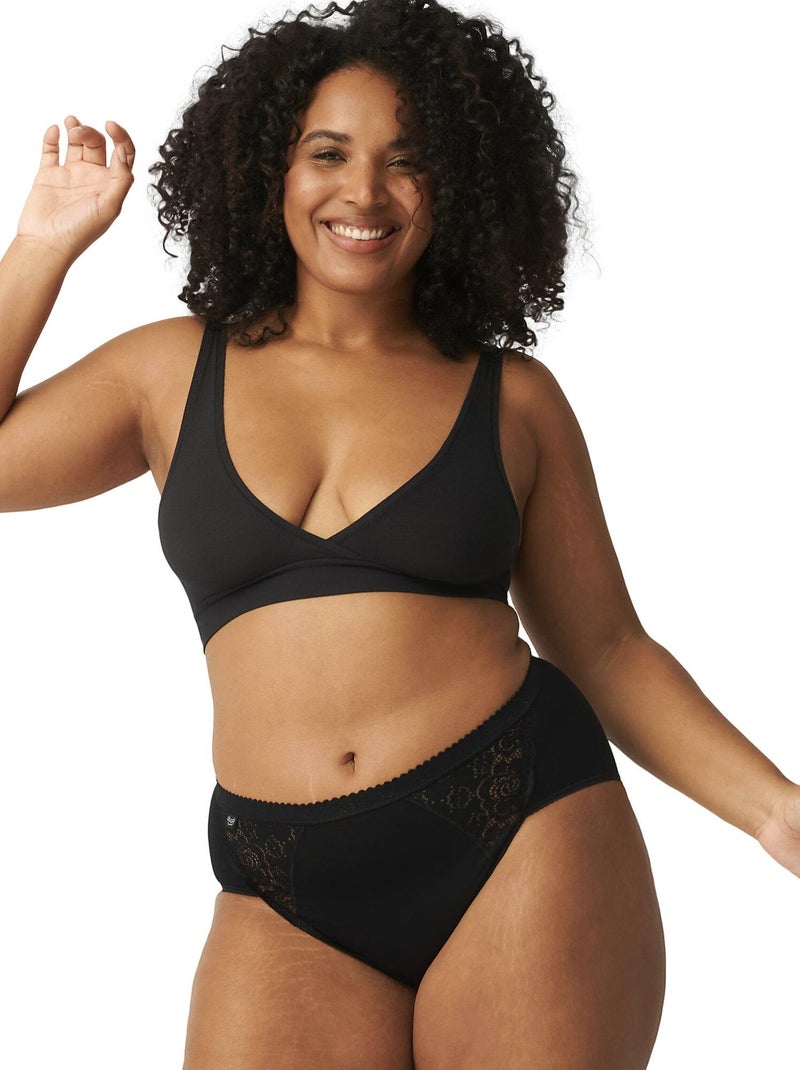 Pack x4 culottes CHIC Midi Noir - Kiabi