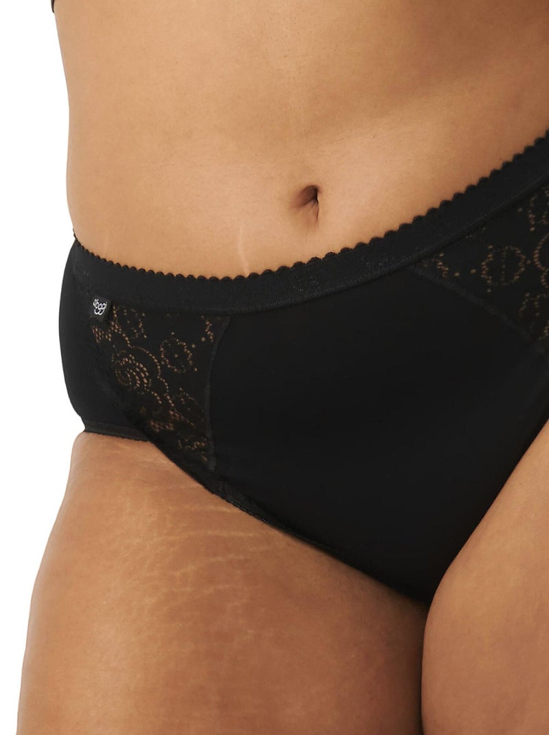 Pack x4 culottes CHIC Midi Noir - Kiabi