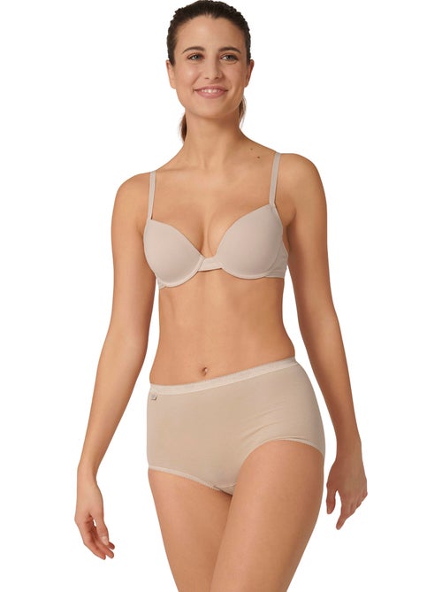 Pack x4 culottes taille haute basic plus - Kiabi Pack x4 culottes taille haute basic plus - Kiabi