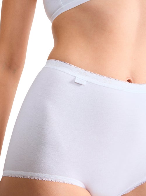 Pack x4 culottes taille haute BASIC PLUS - Kiabi