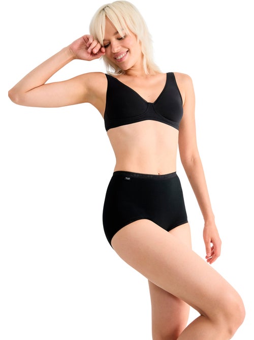 Pack x4 culottes taille haute BASIC PLUS - Kiabi