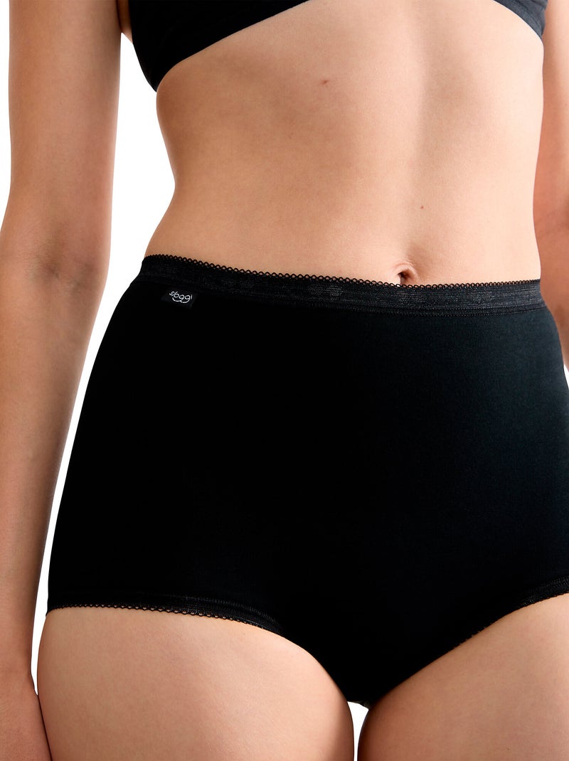 Pack x4 culottes taille haute BASIC PLUS Noir - Kiabi