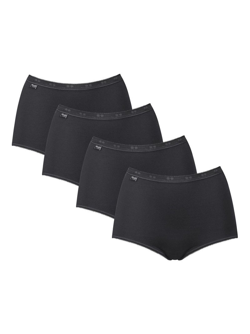 Pack x4 culottes taille haute BASIC PLUS Noir - Kiabi