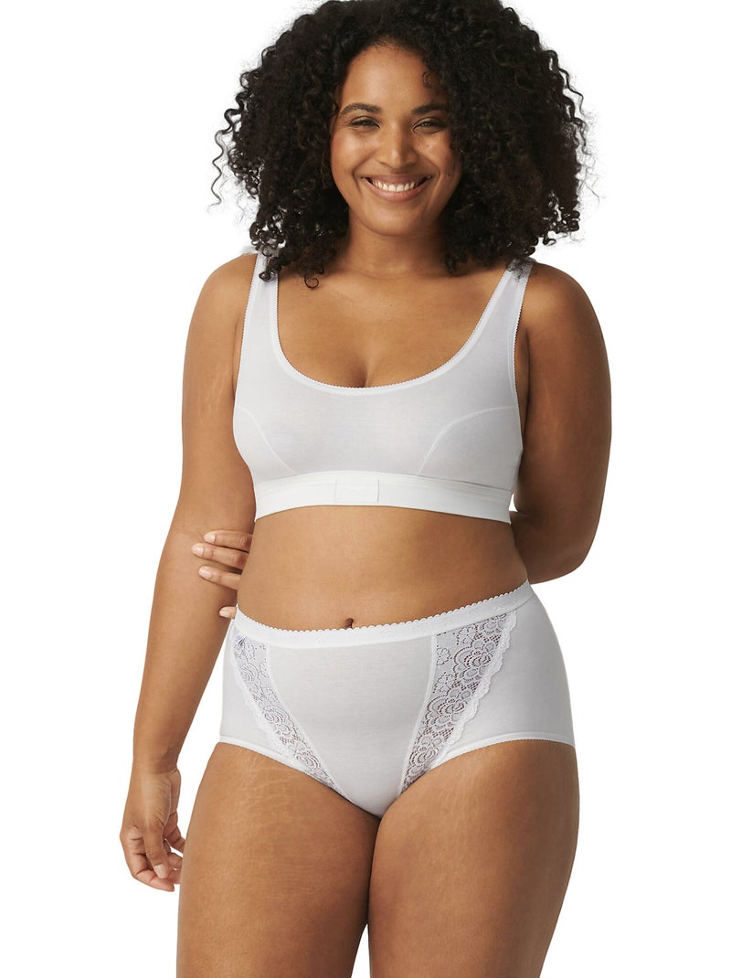 Pack x4 culottes taille haute CHIC Blanc - Kiabi