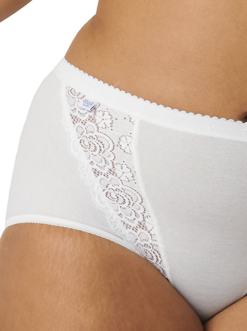 Pack x4 culottes taille haute CHIC Blanc - Kiabi