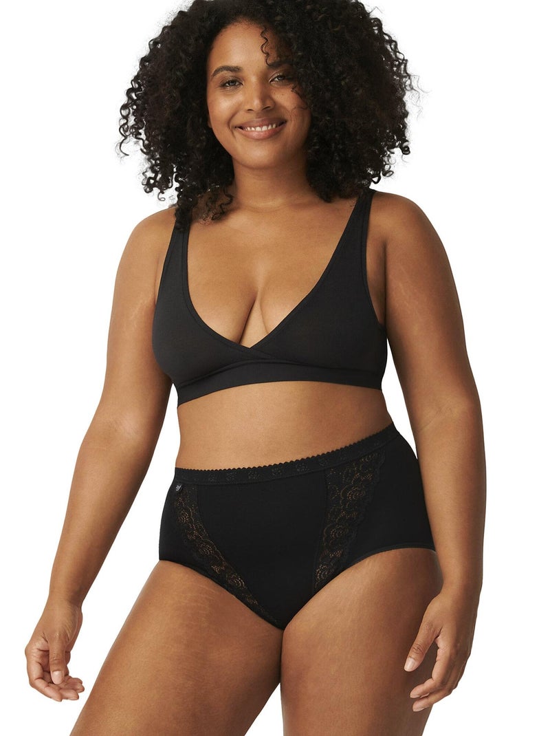 Pack x4 culottes taille haute CHIC Noir - Kiabi