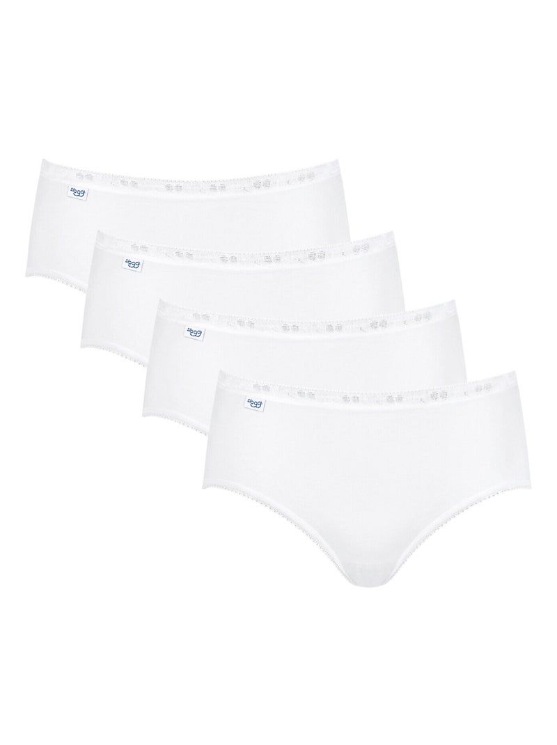 Pack x4 slips BASIC PLUS Blanc - Kiabi