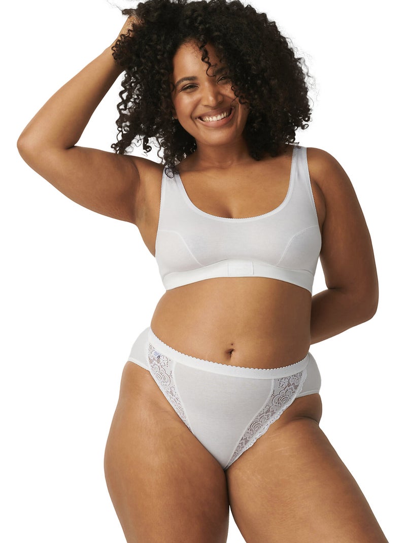 Pack x4 slips taï CHIC Blanc - Kiabi