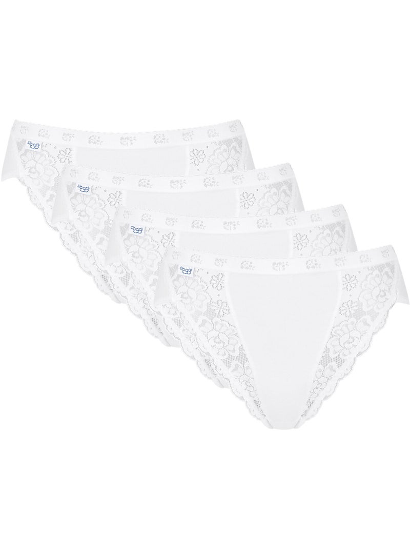 Pack x4 slips taï CHIC Blanc - Kiabi