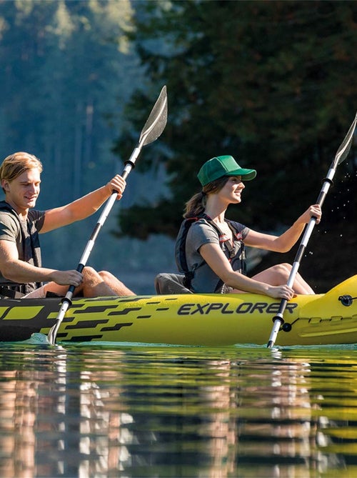 Pagaie de kayak en aluminium noir 218cm - Kiabi