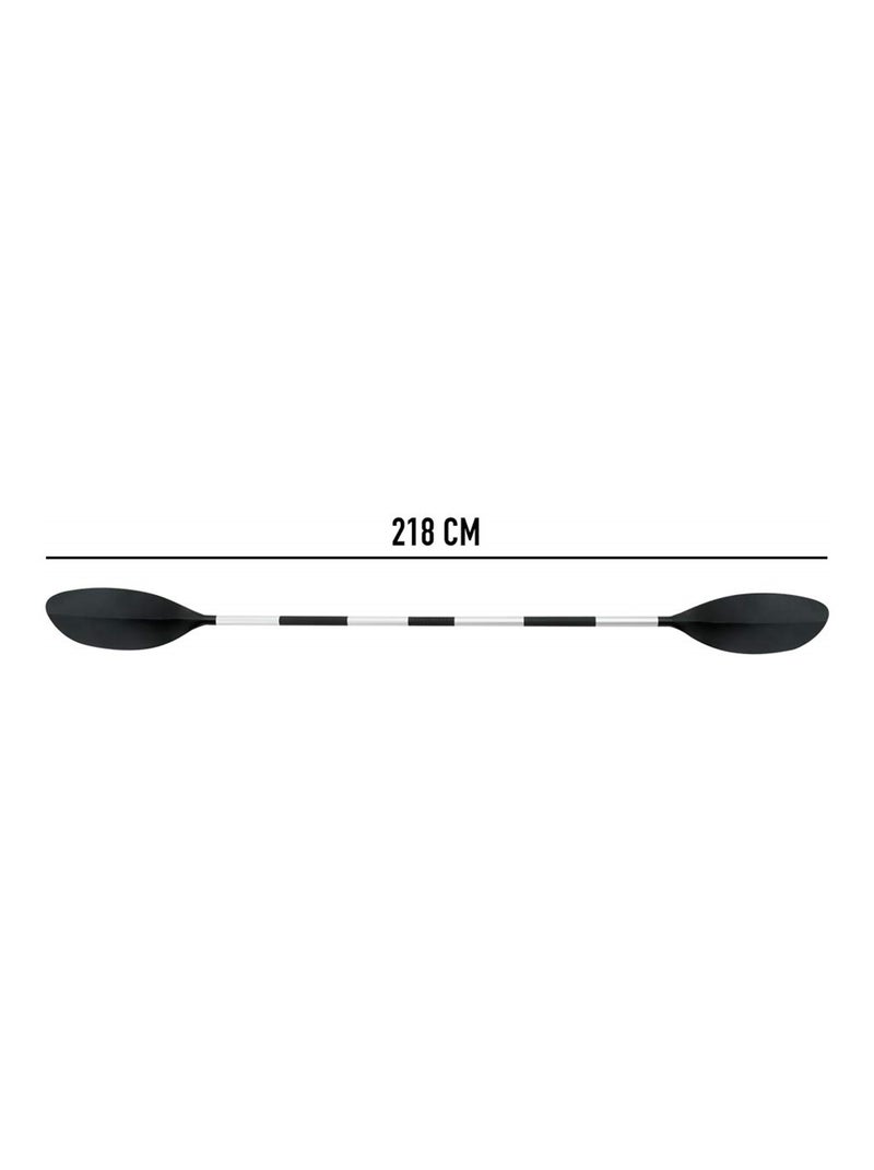 Pagaie de kayak en aluminium noir 218cm Noir - Kiabi