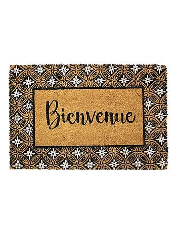 Paillason en fibre de coco Bienvenue