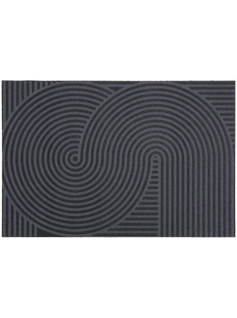 Paillasson 60 x 90 cm Gris clair - Kiabi