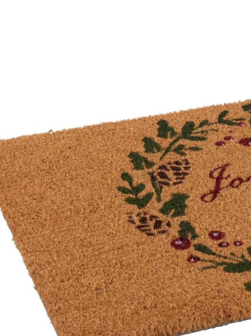 Paillasson Coco 40x60 cm Joyeuses fêtes Beige - Kiabi