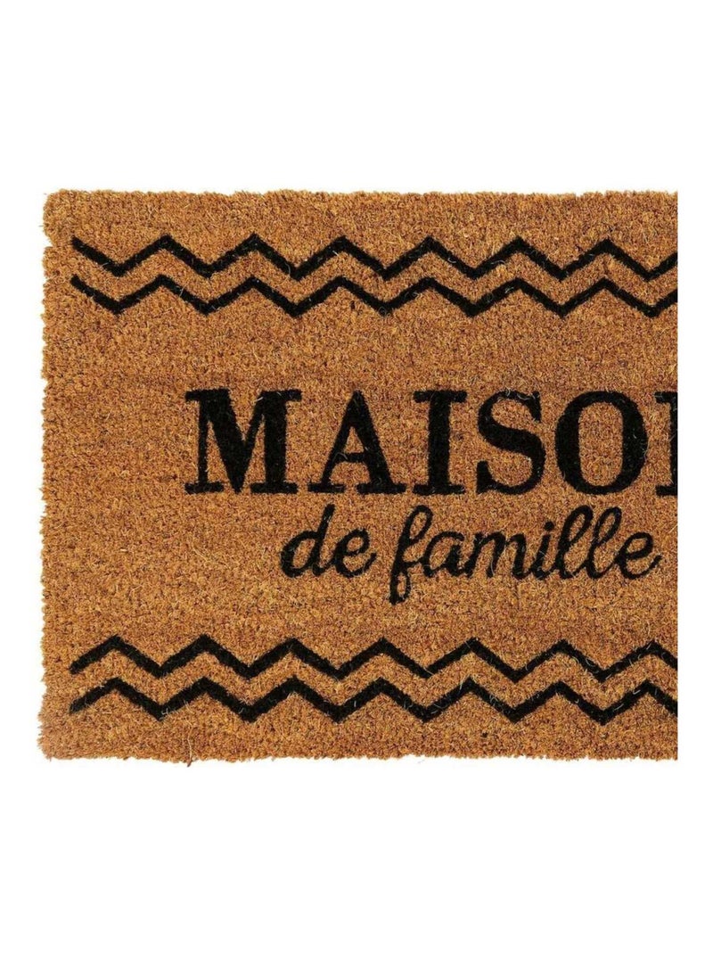 Paillasson Coco 40x60 cm Maison de famille Marron - Kiabi