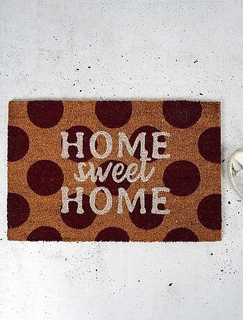 Paillasson Coco 40x60 cm pois Home Sweet Home
