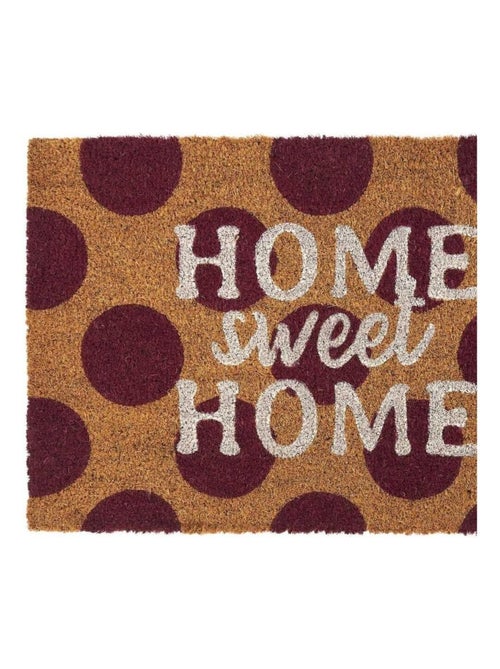 Paillasson Coco 40x60 cm pois Home Sweet Home - Kiabi