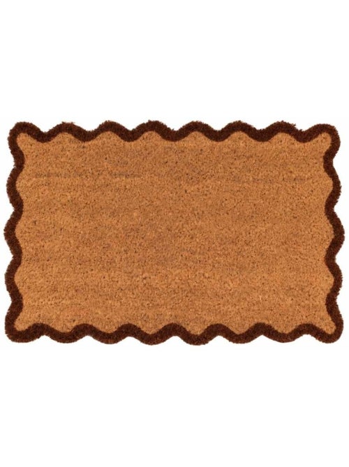 Paillasson coco contour feston 40x60cm - Kiabi Paillasson coco contour feston 40x60cm - Kiabi
