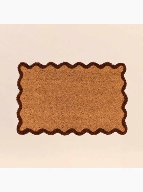 Paillasson coco contour feston 40x60cm - Kiabi Paillasson coco contour feston 40x60cm - Kiabi