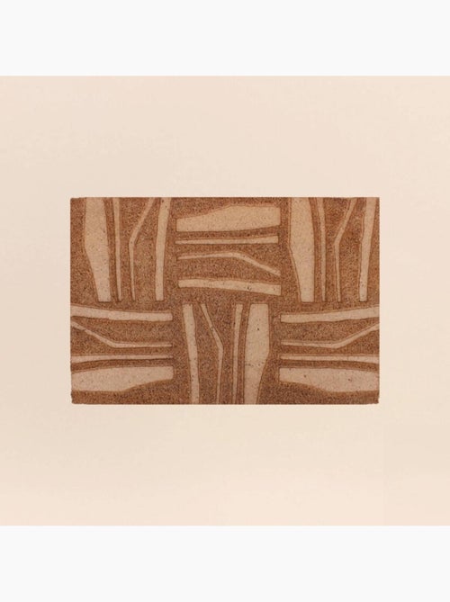 Paillasson coco embossé motifs primitifs 40x60cm - Kiabi