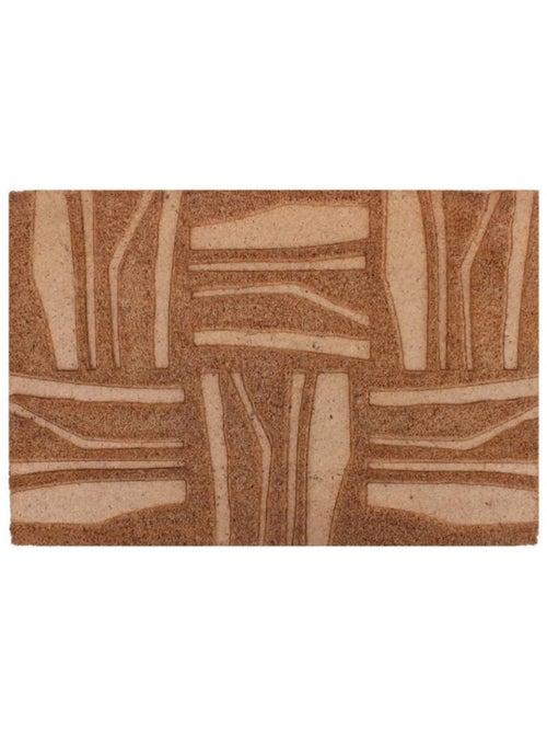 Paillasson coco embossé motifs primitifs 40x60cm - Kiabi