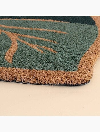 Paillasson coco forme feuille 40x60cm