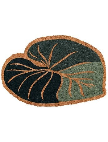 Paillasson coco forme feuille 40x60cm