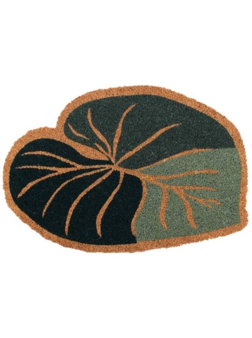 Paillasson coco forme feuille 40x60cm - Kiabi
