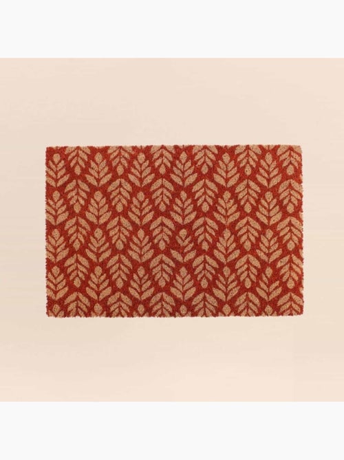 Paillasson coco imprimé feuillage géométrique 40x60cm - Kiabi