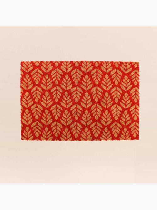 Paillasson coco imprimé feuillage géométrique 40x60cm - Kiabi