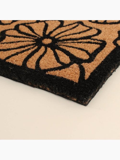 Paillasson coco imprimé grandes fleurs 40x60cm - Kiabi