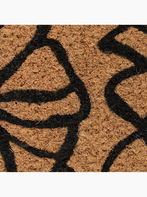 Paillasson coco imprimé grandes fleurs 40x60cm - Kiabi