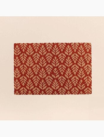Paillasson coco imprimé zig zags 40x60cm