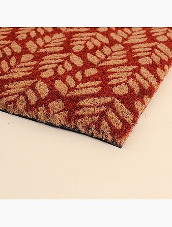Paillasson coco imprimé zig zags 40x60cm