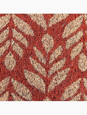 Paillasson coco imprimé zig zags 40x60cm