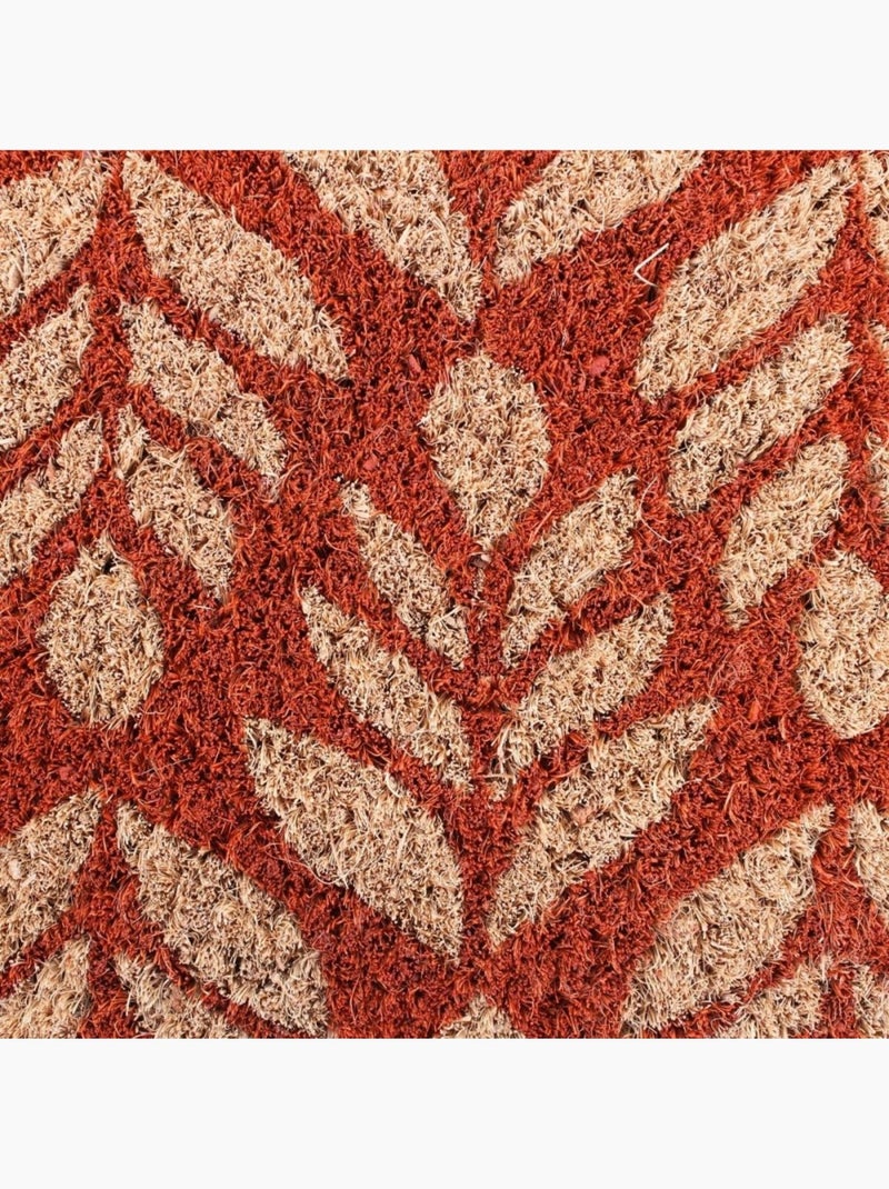 Paillasson coco imprimé zig zags 40x60cm Marron - Kiabi