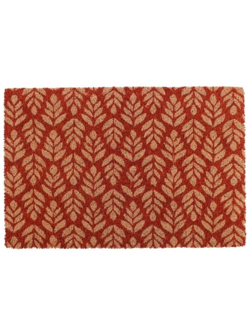 Paillasson coco imprimé zig zags 40x60cm Marron - Kiabi